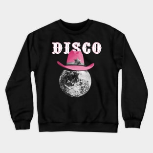 Pink Cowgirl Disco Crewneck Sweatshirt